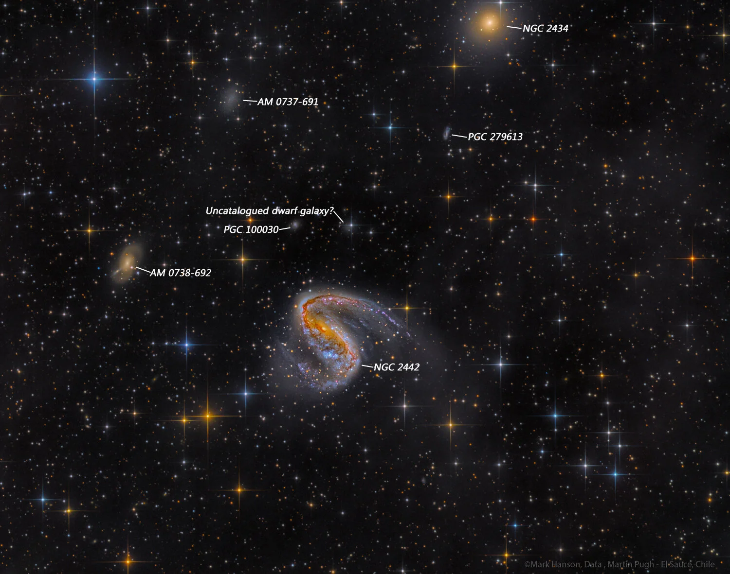 Hanson Astrophotography-NGC 2442 - The Meathook Galaxy